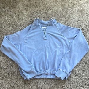Purple Pacsun cropped quarter zip